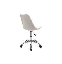 Silla de Oficina Ergonómica en Color Blanco - 93-80x57x48 cm, Comodidad y Estilo Moderno para Trabajo y Estudio.